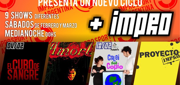 Sábados de febrero y Marzo – trasnoche 11/02 – AMORBO – Primera función del 2012...